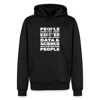 Big Data Science Engineer Scientist Analyst - Männer Premium Bio Hoodie - Schwarz - Vorne - Nico (187cm)