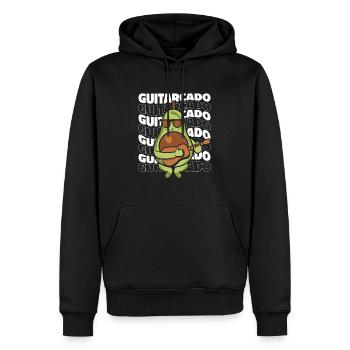 Western Guitare Guitariste Guitare Acoustique - Sweat à capuche Premium bio Homme - noir - Devant - Nico (187cm)