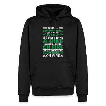 Environmental Social Worker Job Environmentalist - Männer Premium Bio Hoodie - Schwarz - Vorne - Nico (187cm)