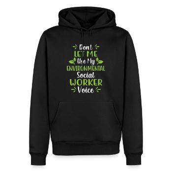 Environmental Social Worker Job Environmentalist - Männer Premium Bio Hoodie - Schwarz - Vorne - Nico (187cm)