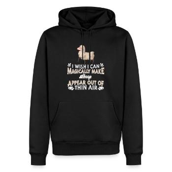 Schaf Schäfer - Männer Premium Bio Hoodie - Schwarz - Vorne - Nico (187cm)