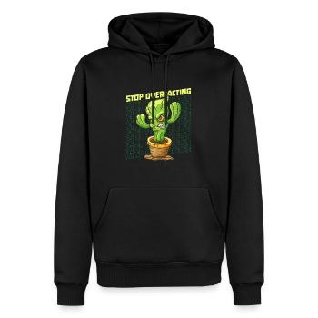 Cactus arbuste Cactus piquant jardinier de jardin - Sweat à capuche Premium bio Homme - noir - Devant - Nico (187cm)
