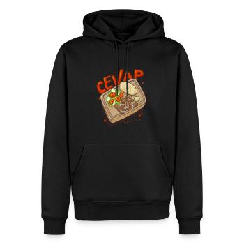 Cevap Serbian Grill Sausages Cevapi - Männer Premium Bio Hoodie - Schwarz - Vorne - Nico (187cm)