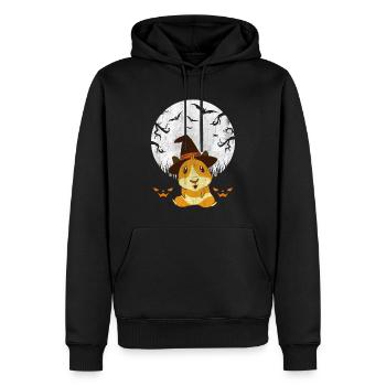 Halloween Hamster Pumpkins Scary Bat - Männer Premium Bio Hoodie - Schwarz - Vorne - Nico (187cm)