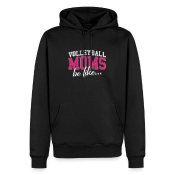 Volleyball Volleyball de plage - Sweat à capuche Premium bio Homme - noir - Devant - Nico (187cm)
