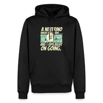 Physicien physicien - Sweat à capuche Premium bio Homme - noir - Devant - Nico (187cm)