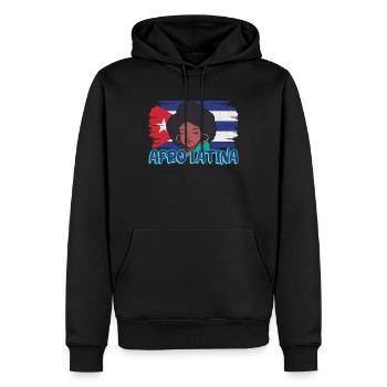 Afro Latina Pride Puerto Rico Puerto Rican Roots - Männer Premium Bio Hoodie - Schwarz - Vorne - Nico (187cm)