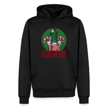 Mexican Girl Pride Latin America Latina Power - Männer Premium Bio Hoodie - Schwarz - Vorne - Nico (187cm)
