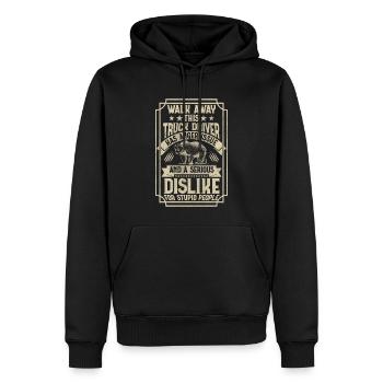 Truck Driver Funny Truck Driver Quotes - Männer Premium Bio Hoodie - Schwarz - Vorne - Nico (187cm)