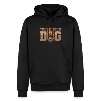 Hundetrainer Hundetrainer - Männer Premium Bio Hoodie - Schwarz - Vorne - Nico (187cm)