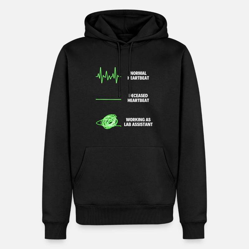 Lab Assistant Nursing Assistant Lab - Männer Premium Bio Hoodie - Schwarz