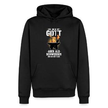 Schmied Metallbauer Schlosser - Männer Premium Bio Hoodie - Schwarz - Vorne - Nico (187cm)