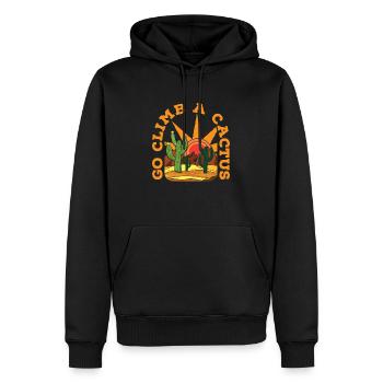 Kaktus Garten Sonnenuntergang Kaktus - Männer Premium Bio Hoodie - Schwarz - Vorne - Nico (187cm)