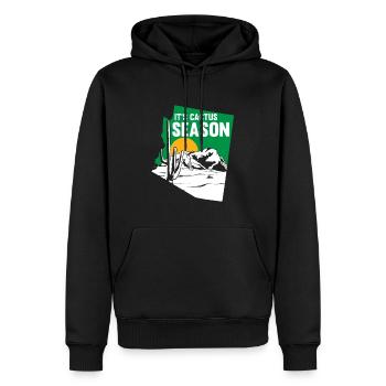 Kaktus Garten Kaktus - Männer Premium Bio Hoodie - Schwarz - Vorne - Nico (187cm)