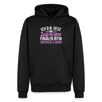 Finanzbeamter Finanzmanager Geld Job Arbeit - Männer Premium Bio Hoodie - Schwarz - Vorne - Nico (187cm)