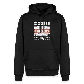 Finanzbeamter Finanzmanager Geld Job Arbeit - Männer Premium Bio Hoodie - Schwarz - Vorne - Nico (187cm)