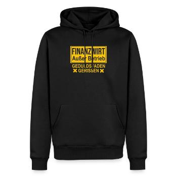 Finanzbeamter Finanzmanager Geld Job Arbeit - Männer Premium Bio Hoodie - Schwarz - Vorne - Nico (187cm)