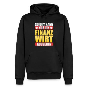 Finanzbeamter Finanzmanager Geld Job Arbeit - Männer Premium Bio Hoodie - Schwarz - Vorne - Nico (187cm)