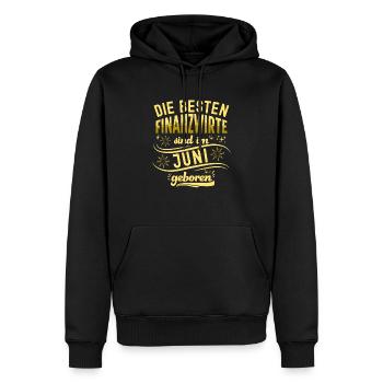 Finanzbeamter Finanzmanager Geld Job Arbeit - Männer Premium Bio Hoodie - Schwarz - Vorne - Nico (187cm)