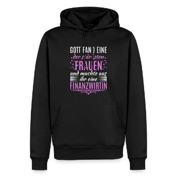 Finanzbeamter Finanzmanager Geld Job Arbeit - Männer Premium Bio Hoodie - Schwarz - Vorne - Nico (187cm)