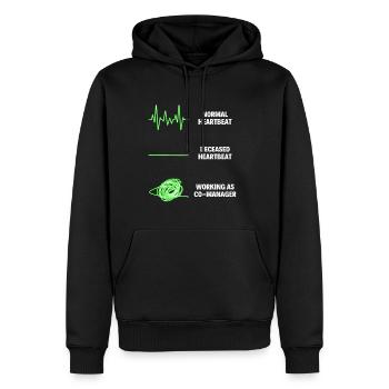 Co-Manager Worker Funny Manager Assistant Jobs - Männer Premium Bio Hoodie - Schwarz - Vorne - Nico (187cm)
