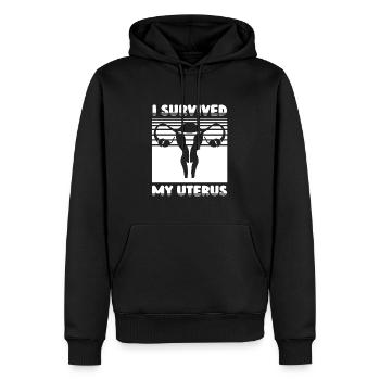 Hysterektomie Komisch - Männer Premium Bio Hoodie - Schwarz - Vorne - Nico (187cm)