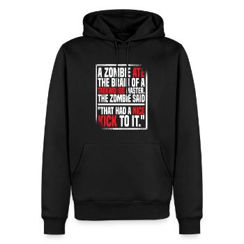 Taekwondo Drôle de Zombie Taekwondo Mama - Sweat à capuche Premium bio Homme - noir - Devant - Nico (187cm)