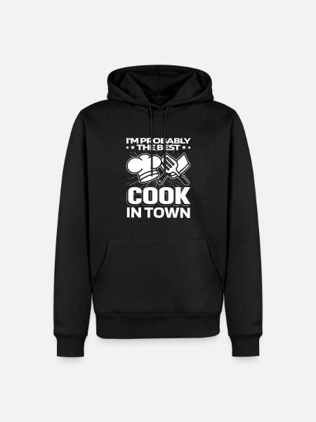 Chef Cooking Funny - Men’s Premium Organic Hoodie - black