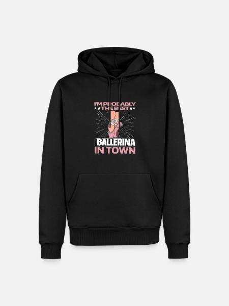 Ballet Balerina Witzig - Sweat à capuche Premium bio Homme - noir