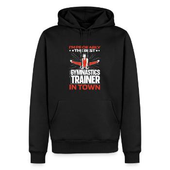 Rsg Turnen Sportgymnastik Lustig - Männer Premium Bio Hoodie - Schwarz - Vorne - Nico (187cm)