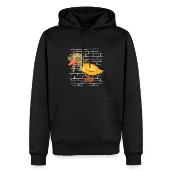 Écharpe de lunettes de soleil de canard - Sweat à capuche Premium bio Homme - noir - Devant - Nico (187cm)