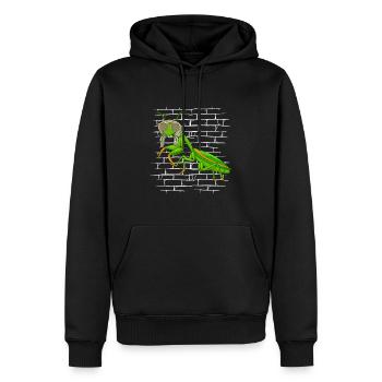 Mantis Gottesanbeterin Sonnenbrillenschal - Männer Premium Bio Hoodie - Schwarz - Vorne - Nico (187cm)