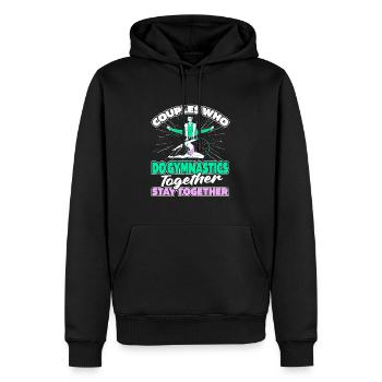 Rsg Gymnastique Sports Couple - Sweat à capuche Premium bio Homme - noir - Devant - Nico (187cm)