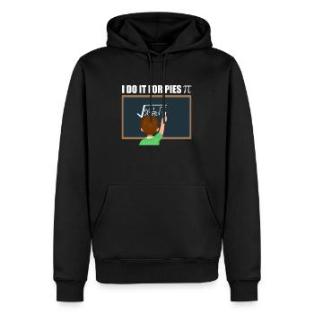 Math Calculus Pi - Men’s Premium Organic Hoodie - black - Front - Nico (187cm)