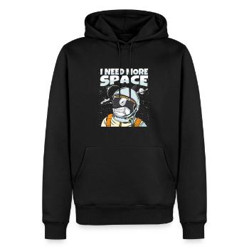 Orque Épaulard Astronaute - Sweat à capuche Premium bio Homme - noir - Devant - Nico (187cm)