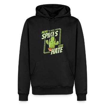 Kaktus Garten - Männer Premium Bio Hoodie - Schwarz - Vorne - Nico (187cm)
