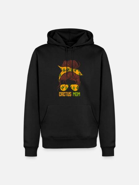 Cactus Garden - Men’s Premium Organic Hoodie - black