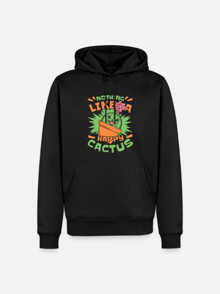 Cactus Garden - Men’s Premium Organic Hoodie - black