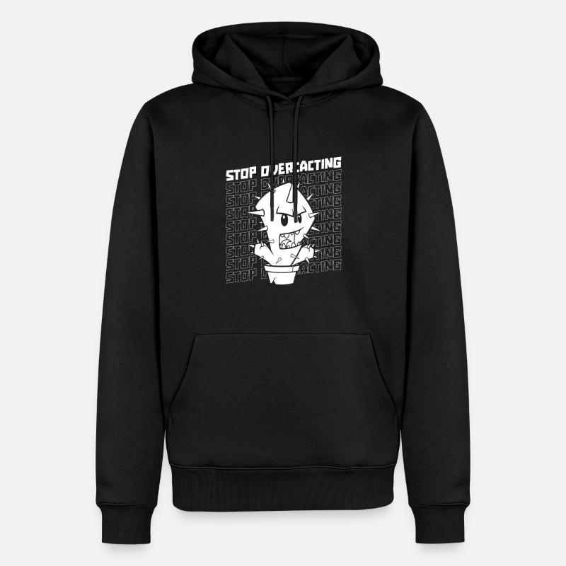 Kaktus Garten - Männer Premium Bio Hoodie - Schwarz