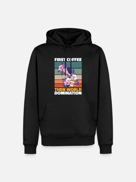 Snake coffee - Men’s Premium Organic Hoodie - black