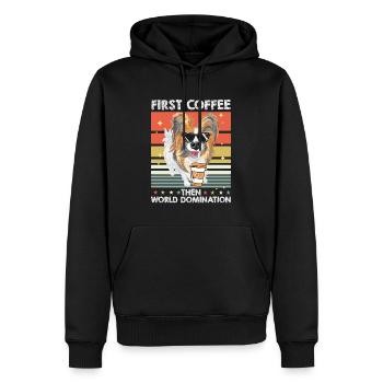 Papillon Witzig - Männer Premium Bio Hoodie - Schwarz - Vorne - Nico (187cm)