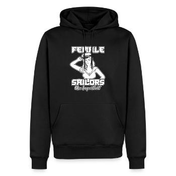Segeln Segler Segelboot Weiblich - Männer Premium Bio Hoodie - Schwarz - Vorne - Nico (187cm)