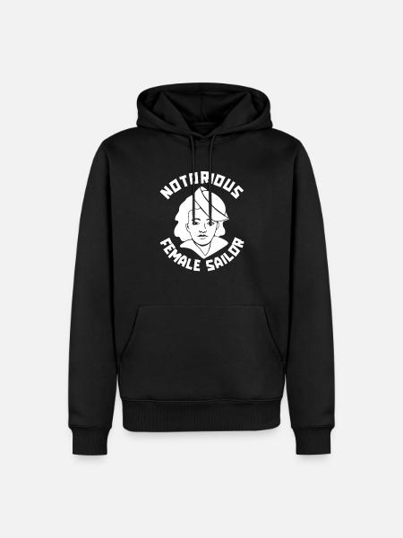 Sailing Sailboat Female - Men’s Premium Organic Hoodie - black