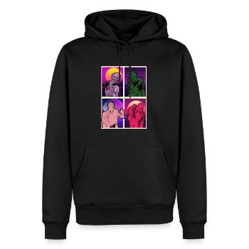 Zombie Halloween Gruselig - Männer Premium Bio Hoodie - Schwarz - Vorne - Nico (187cm)