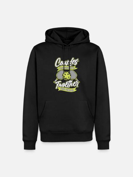 Pickleball pair - Men’s Premium Organic Hoodie - black