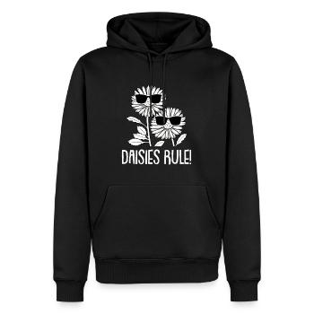 Goose Flower Daisy Sunglasses - Men’s Premium Organic Hoodie - black - Front - Nico (187cm)