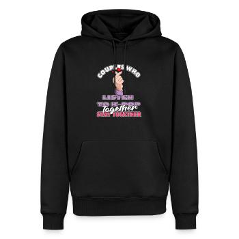 K Pop Kpop Korean Pop Paar - Männer Premium Bio Hoodie - Schwarz - Vorne - Nico (187cm)