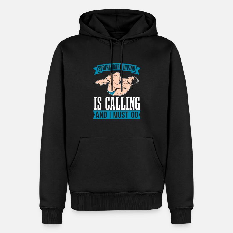 Sarcasme de plongeur plongeur - Sweat à capuche Premium bio Homme - noir