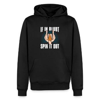 Plongeurs Lustig - Sweat à capuche Premium bio Homme - noir - Devant - Nico (187cm)