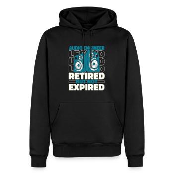 Sound Engineer Retired Sound Engineer - Men’s Premium Organic Hoodie - black - Front - Nico (187cm)